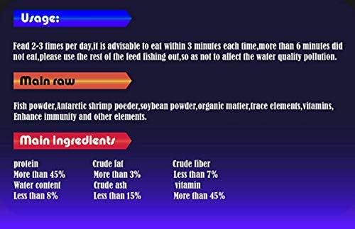 1kg Parrot Pellets Food Color-Enhancing Red Parrot Cichlid Fish Feed Food (1 kg Parrot Fish Pellets)