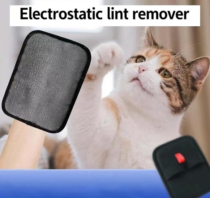 2 Pcs,Pet Removal Gloves for Dog&Cat, Electrostatic Pet Hair Remover, Pet Removal Gloves, Pet Hair Remover for Furniture, Reusable Pet Hair Remover,