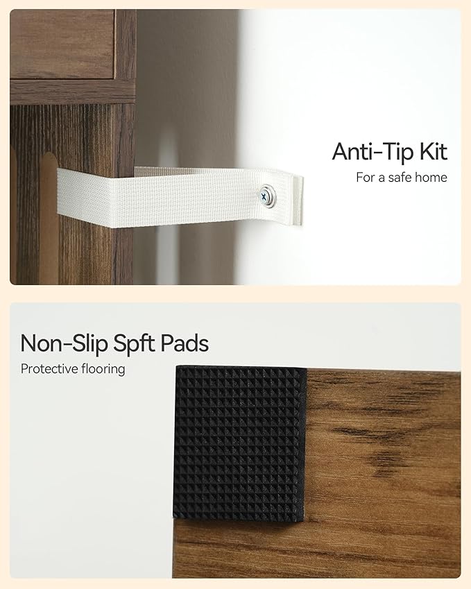 FourFurPets Large Cat Tree with Leaves, 72.8-Inch Cat Tower for Indoor Cats, Modern Cat Tree with Scratching Post, Large Perch, Tunnels, Swing Ball, Self Groomer, Greige