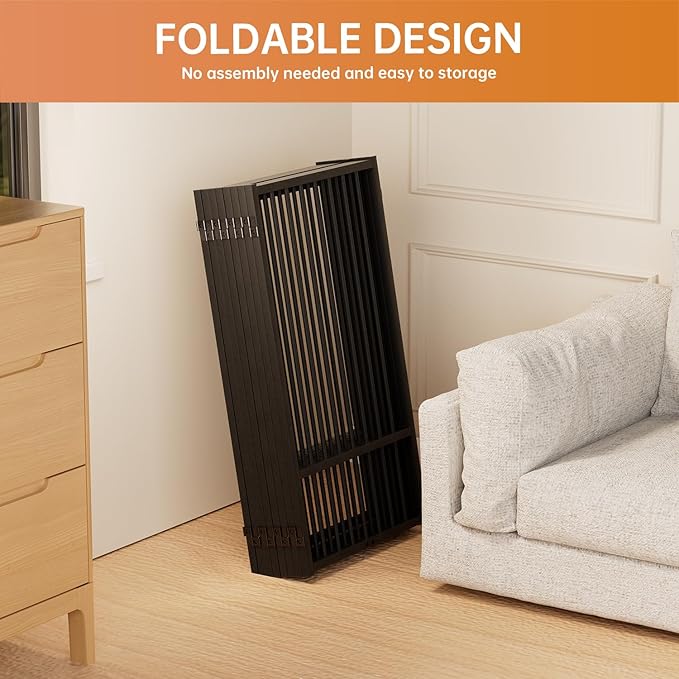 Full Metal Freestanding Dog Gate with Door, 36''Height Foldable Pet Dog Fence for Indoor & Outdoor, 8 Panels Extra Wide Free Standing TallDog Gates for Doorways,House,Stairs,Porch,Deck,Yard