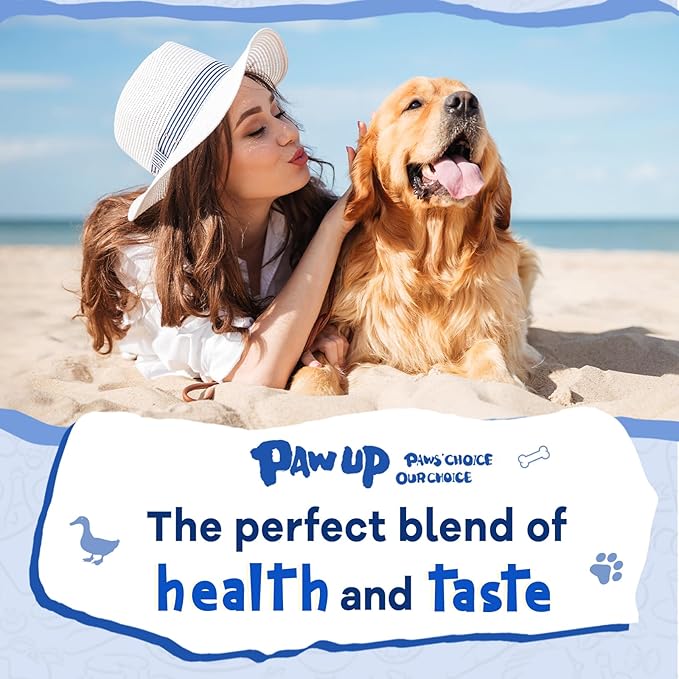 Cod Skin Dog Treats with Duck Dog Snacks High Protein and Omega-3, Natural Dog Chews w/Taurine, 12.5 oz