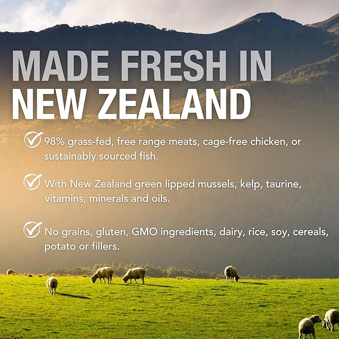 Feline Natural New Zealand Canned Catfood Wet Food, High-Meat, Low-Carb, & Grain Free Cat Food Wet, Chicken Feast, 6 oz, Pack of 12