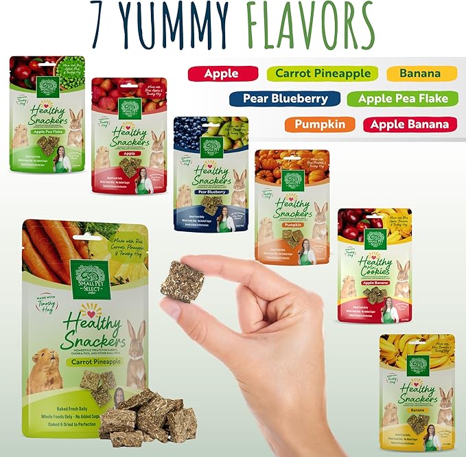 Small Pet Select - Healthy Snackers - Carrot/Pineapple