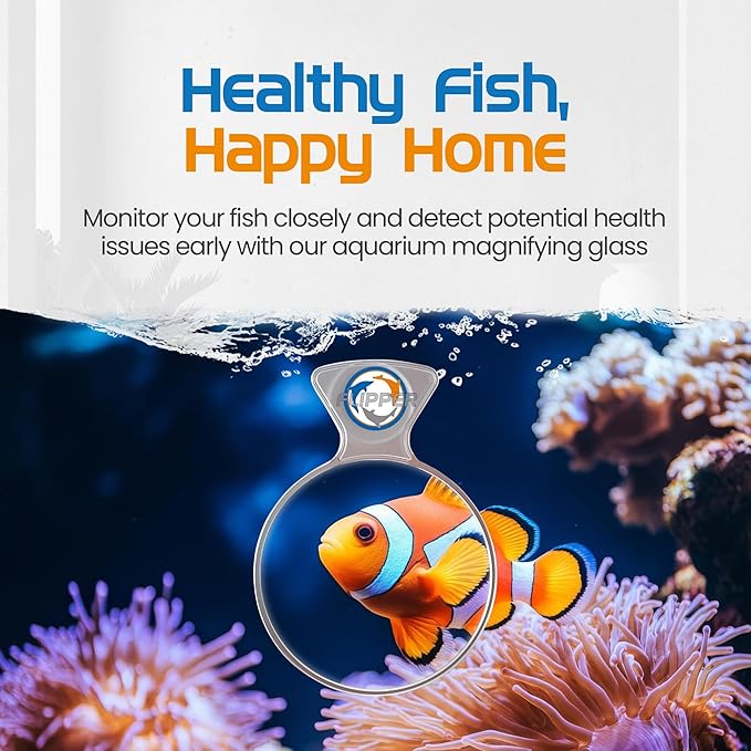 FL!PPER Flipper DeepSee Viewer MAX 5" Coral and Fish Magnifier for Reef Tank and Freshwater Aquarium Photography and Videography - Magnetic Magnifying Glass