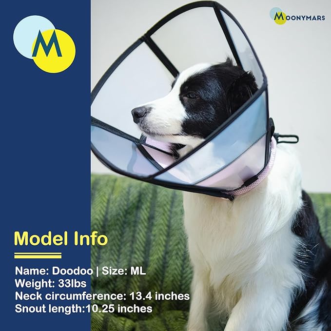 Soft Dog Cone Collar, Comfortable Pet Recovery Neck Collars After Surgery for Extra Large Dogs, Plastic Breathable Elizabethan Dog Head Circle Stop Licking, Adjustable Cones 30cm Long (XL Pink)
