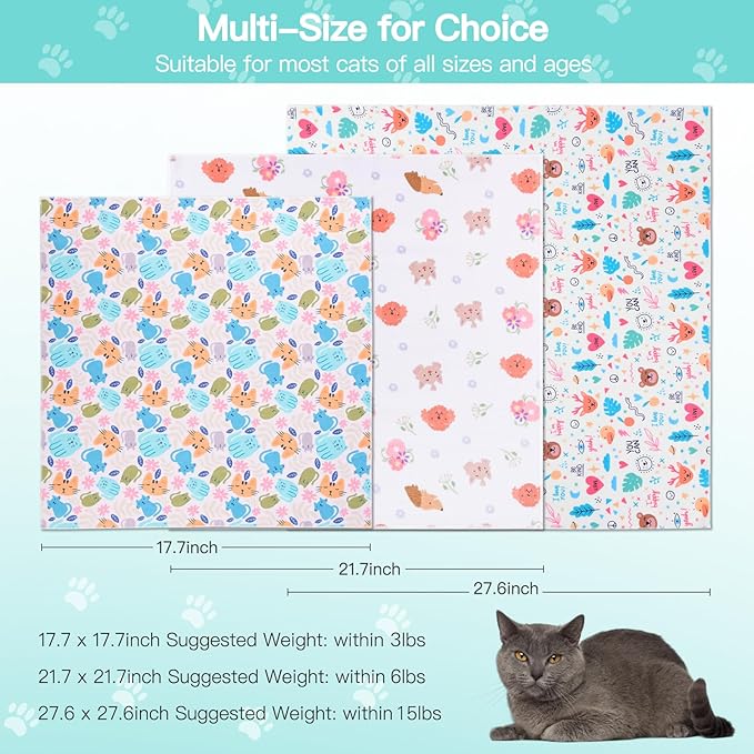 27.6" Cat Grooming Wrap, Cat Wrap for Cutting Nails, Self-Adherent Fabric Wrap for Cats, Cat Burrito Wrap Anti-Scratch, Anti-Escape, Multifunctional Swaddle Wrap Pet Tool (Funny Bear, X Large)