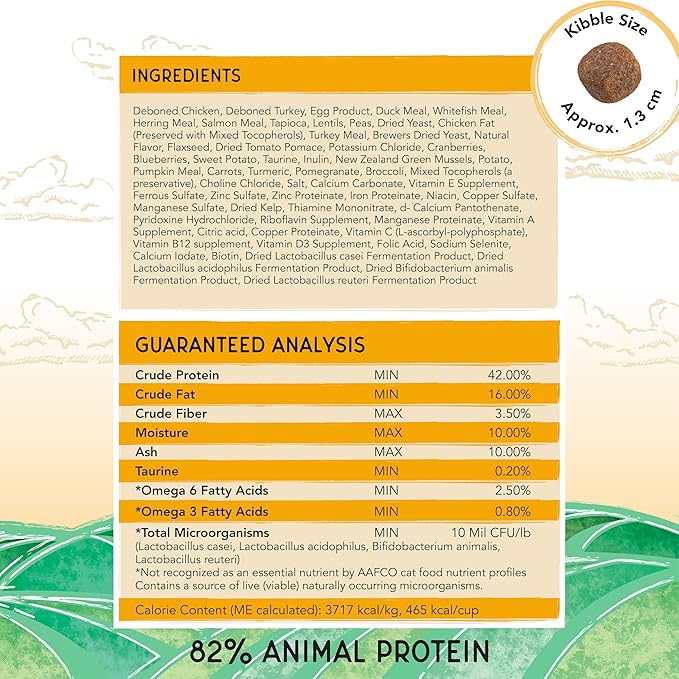 Blackwood Bounty Dry Cat Food, Chicken & Turkey Recipe for All Life Stages, 4.5 Pound Bag, High Protein, Grain Free
