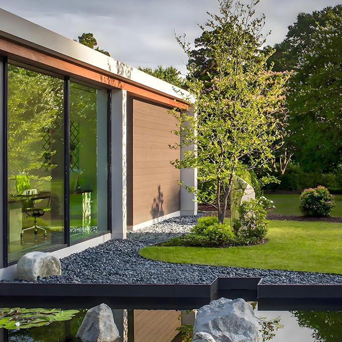 10 lbs Black Pebbles - 2-3 inch Decorative River Stones for Plants, Aquarium, Fish Tank, Outdoor Garden Landscaping