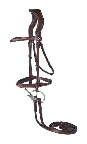 Dover Saddlery Ergonomic Hunter Bridle - Oakbark - Cob-C/S