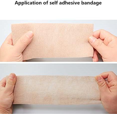 6 Pack 3" x 5 Yards Self Adhesive Bandage Wrap Breathable Cohesive Vet Wrap for Pets, Elastic Self-Adherent Tape for Sports, Wrist, Ankle (Mixed Colors)