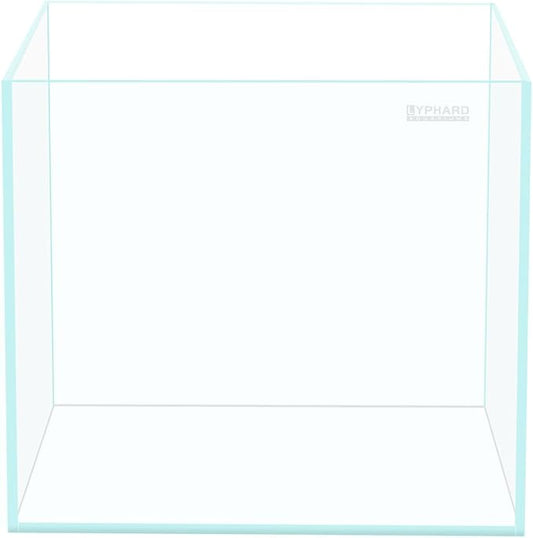 21 Gallon Rimless Aquarium Tall Tank, Ultra Clear Low Iron Big Fish Tank, L15.8×W15.8×H19.7 Glass Thickness 6mm with EVA Foam Leveling Mat