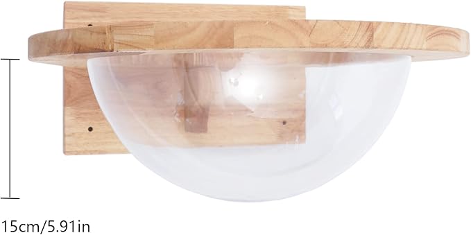 Wooden Cat Hammock, Clear Space Capsule Cat Bed, Wall-Mounted Kitten Walls Shelves Kitty Beds Small Pets Beds, Cats Toy Perch House for Sleeping, Playing, Climbing and Lounging