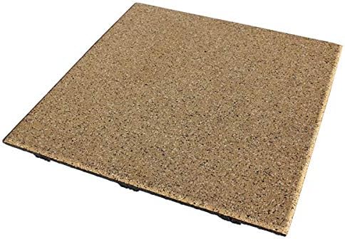American Floor Mats - Extreme Rubber Gym Tiles - 1 Inch Thick Colorful Rubber Gym Mats - Superior Shock and Sound Absorbing - 35% Orange/Grey/White - 100 Mat Pack (Covers 400 Sq Ft)