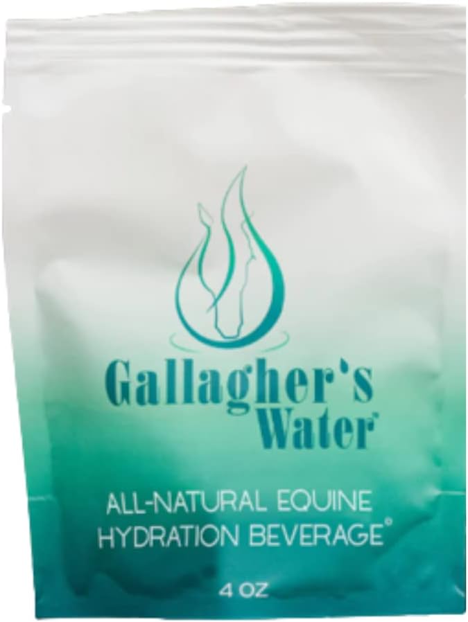 Gallagher's Water 120 Pack All-Natural Patented Equine Hydration Treat - Enhancement Powder Mix Horse Drink Treat to Help Encourage to Drink Water - Made with All Natural Ingredients, FEI Compliant