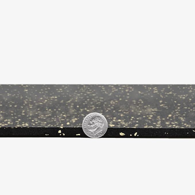 Flooring Inc's 1/4" Thick Tough Rubber Flooring Roll | Flexible Recycled Rubber Floor Mats for Home Gym | Heavy Duty Rubber Mat for Home Gyms, Sheds, Horse Stall Mat or Trailer