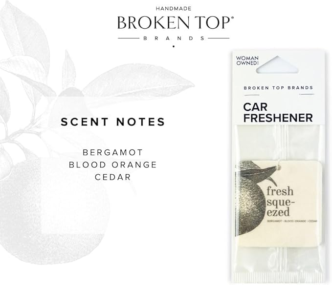 Fresh Squeezed Car Air Freshener - 4 Pack