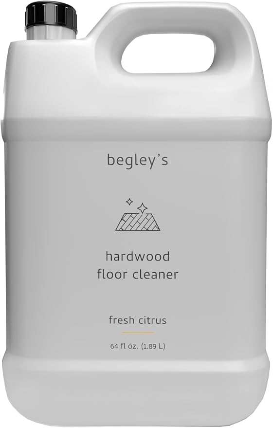 Begley's Hardwood Floor Cleaner Spray - Hard Wood Floor Cleaner for Mopping - Citrus Scent Hardwood Cleaner - 64 oz