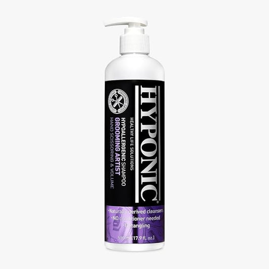 HYPONIC Grooming Artist Shampoo - Hypoallergenic Pet Shampoo for Groomers (Hand Scissoring & Volume (17.9 oz))
