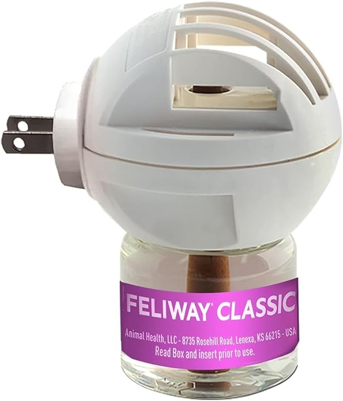 FELIWAY Classic Cat Calming Pheromone Diffuser: 1 Diffuser & 2 Refills (60 Days)