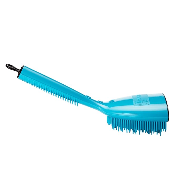 Michel Mercier Pet Detangling Brush - Thick Coat Dog & Cat Brush for Shedding & Grooming, Long/Short Haired Pets, Free Tick Remover Tool Included