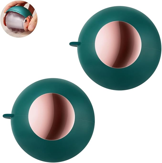 Washable Reusable Gel Lint Roller for Pet Hair, Tecogue Portable Dog Cat Pet Hair Remover for Clothes, Laundries, Sticky Cleaner, Dust Fuzz Fur for Travel Household (Green-2pcs)