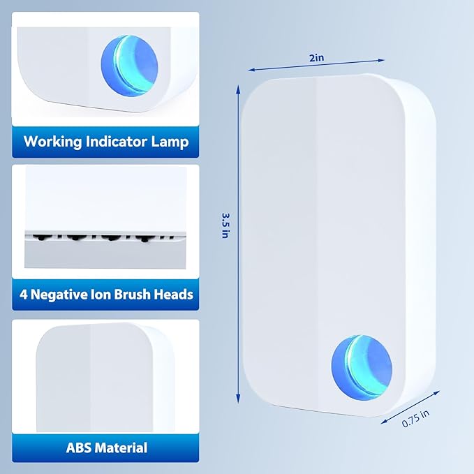 Air Ionizers Negative Ion Air Purifier for Home Portable Air Freshner for Office Living Room,kitchen,Bathroom,Pet Room, Quiet Operation Ionic Air Purifier for Bedroom(4)
