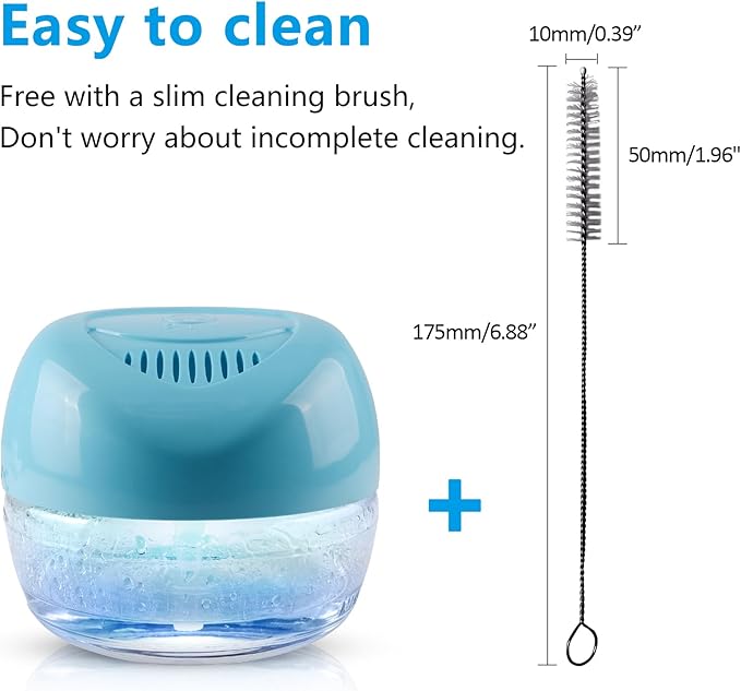 Water-Based Purifier Air Washer, Air Revitalizer & Freshener, Air Fresher with 7 LED Color Changing Light for Rooms (Blue)
