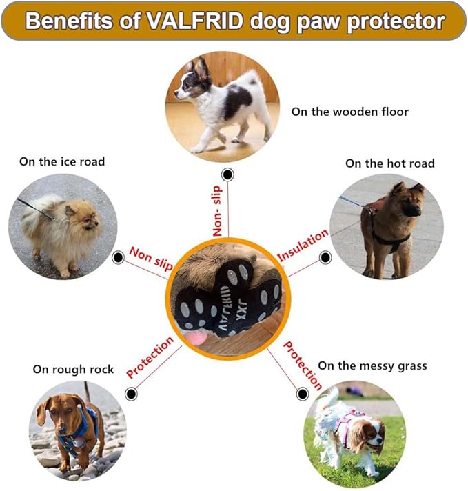 Dog Paw Pads Anti-Slip Paw Protector,15 Sets-60 Pads Keeps Dogs from Slipping On Hardwood Floors,Traction Control Non-Skid Stronger Adhesive for Senior Dogs and Weak Paws Multicolor XXXL
