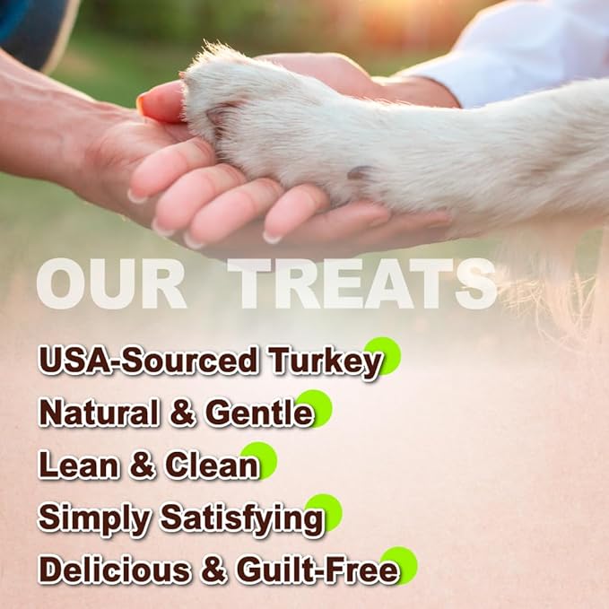 Afreschi Turkey Tendon Thin Stick 3.5 oz, USA-Sourced Turkey Tendon, Dog Treats for Classic Series, All Natural Human Grade Dog Treat, Suitable for Training chew, Rawhide Alternative