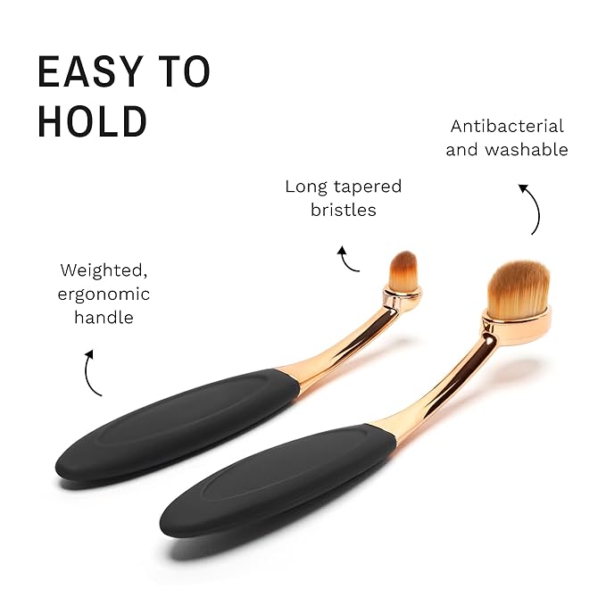 Eye Envy ProPowder Applicator Brush for Dogs and Cats. Use to safely and evenly apply Tear Stain Powder. Small. Washable superfine fiber hair. Long tapered bristles. Ergonomic handle