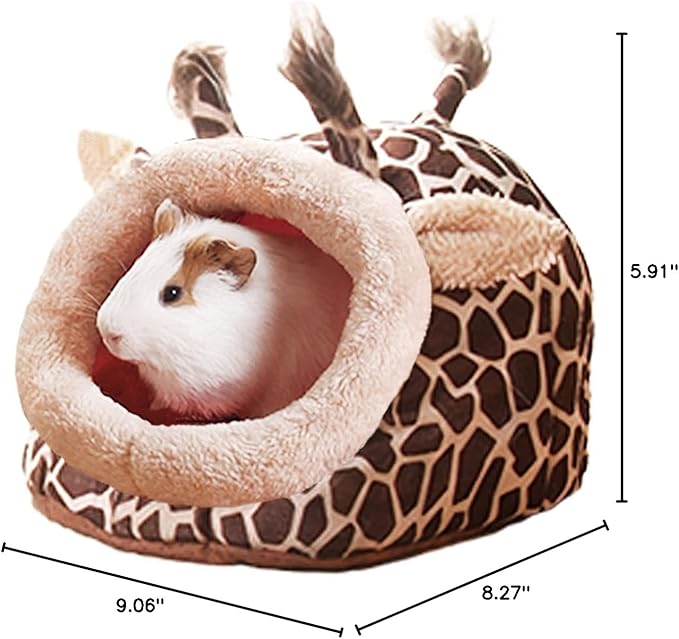 LEFTSTARER Guinea Pig Rat Bed and Hideout for Ferret Hedgehog Sleep and Hide, Hamster Small Pet Animals Supplies Toy Cage Accessories Nest