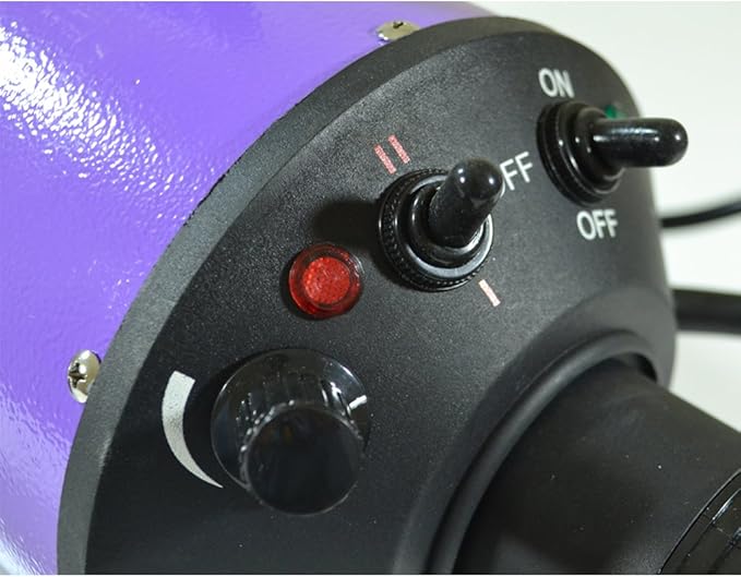 Flying Pig High Velocity Dog Pet Grooming Dryer w/Heater (Model: Flying One, Purple)