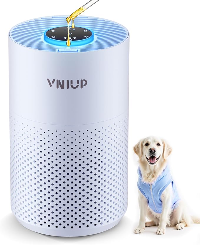 𝐍𝐞𝐰𝐞𝐬𝐭 Air Purifiers for Home Bedroom up to 800 ft², VNIUP H14 HEPA Room Air Purifiers for Bedroom with Fragrance Function, with Sleep Mode& Light Mode Air Cleaner for Pet Dander Odor Dust Smoke