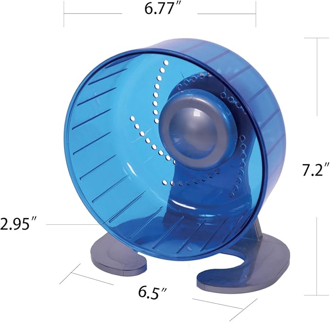 Petest Hamster Exercise Wheel, Silent Spinner Hamster Running Wheels, Diameter 6.7 inch, Blue