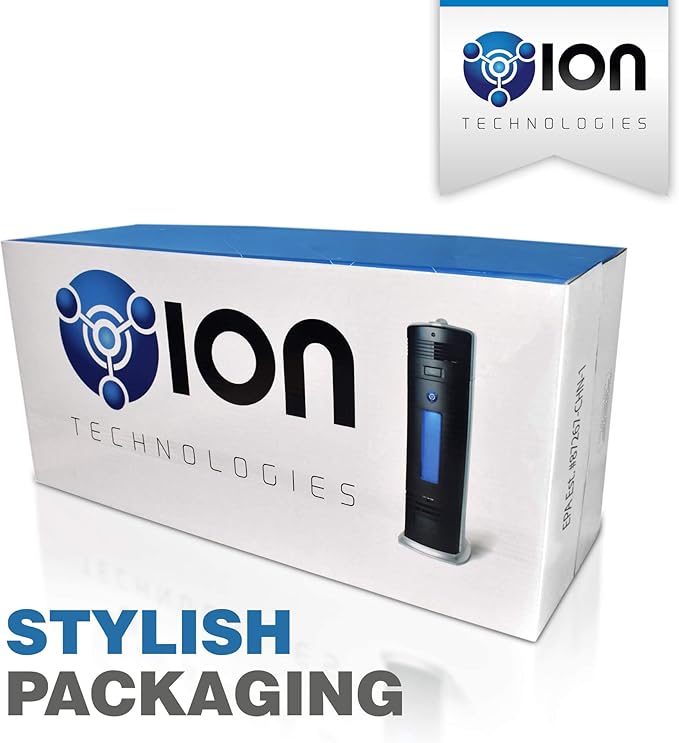 B-1000 Permanent Filter Ionic Air Purifier Pro Ionizer with UV-C, New (Black)