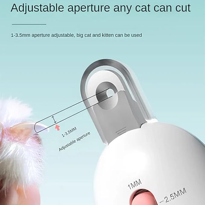 Celery Pets Nail Clippers, Adjustable Claw Clippers for Cats, Round-Hole Trimmer with Dust Storage, Safe Pet Claw Clipper Grooming Tool, Adjustable Nail Cutter for Small Large Cat/Dog (2*Pink)