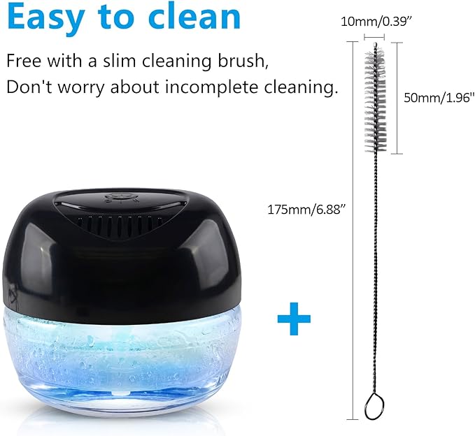 Purifier Air Washer, Air Fresher Aroma Diffuser for Home, Office, Air Purifier with Night Light (Black)