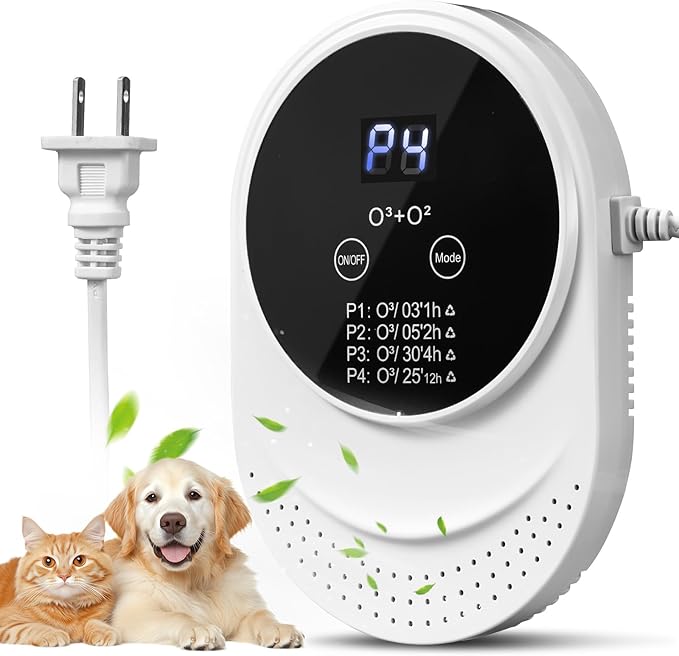 Cat Litter Deodorizer for Litter Box Plug In Air Fresheners for Home Ionizer Air Purifier for Strong Odor Portable Air Cleaner for Bathroom Toilet Living Room Kitchen Pets House Car (1)