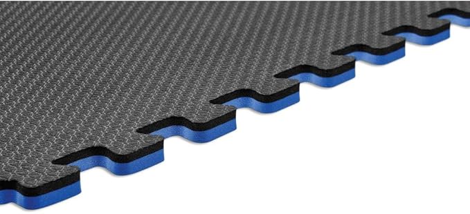 Norsk Dual-Sided Reversible 1/2" Foam Exercise Mats for Home Gym - Interlocking EVA Foam Tiles