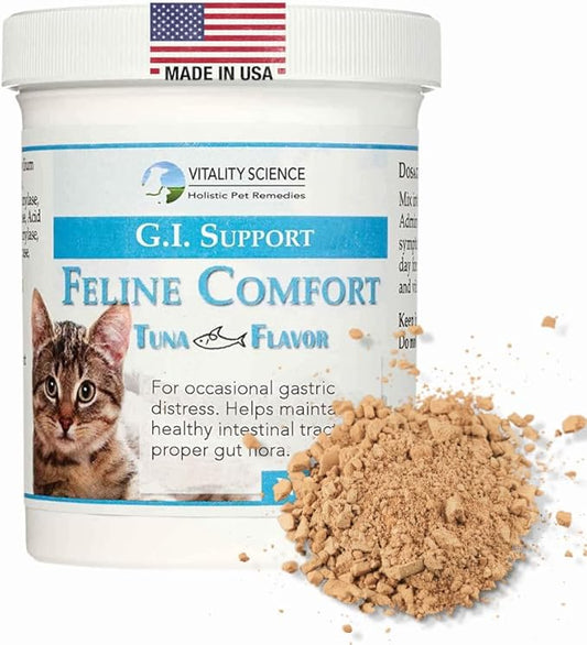 Feline Comfort for Cats | Maintains a Healthy Intestinal Tract and Proper Gut Flora | Restores Gastric Stability | for Vomiting and Diarrhea | 100% Additive Free (Beef, 98g)