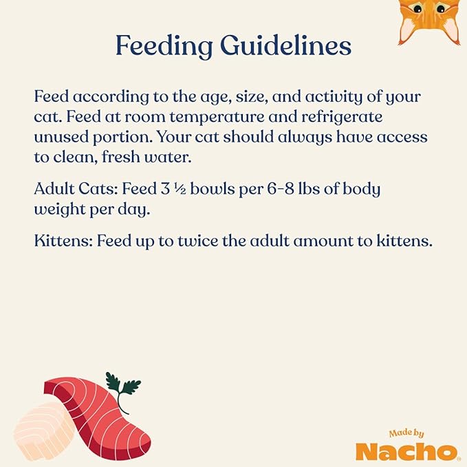 Made by Nacho Wet Cat Food, Minced Tuna and Cod in Bone Broth for Hydration with Prebiotics, High Protein, 2.5oz Cups (10 Pack)