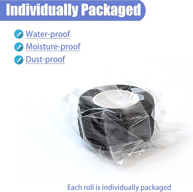 9 Pack 1" x 5 Yards Self Adhesive Bandage Wrap Self Stick Wrap for Ankle, Wrist, Finger, Sports, Breathable Cohesive Vet Tape for Pets (Black)