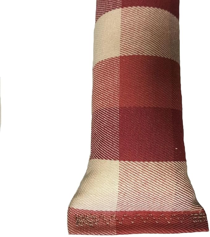 15" Catnip Cat Kicker Toys/Kitty Kick Sticks/Cat-Nip Kick Sticks (Beige and Red Plaid) (Kickers Filled with 1 oz Premium Canadian Catnip)