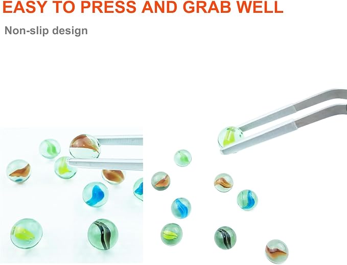 Extra Long Tweezers with Rubber Cover Tips, Fecsam Feeding Tongs - 2 Pack/18.9 inch Aquarium Stainless Steel Large Aquascape Tools for Fish Tank, Terrarium，Aquascaping, Reptile, Bearded Dragon