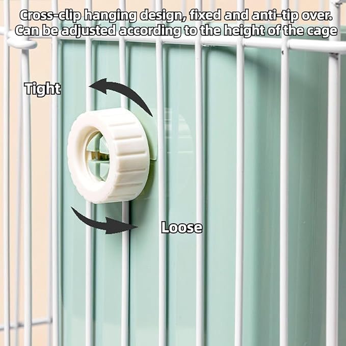 2 in 1 Food Hay Feeder for Guinea Pig, Rabbit Feeder, Indoor Hay Feeder for Guinea Pig, Rabbit, Chinchilla, Feed Bowls Use for Grass & Food (Pink)