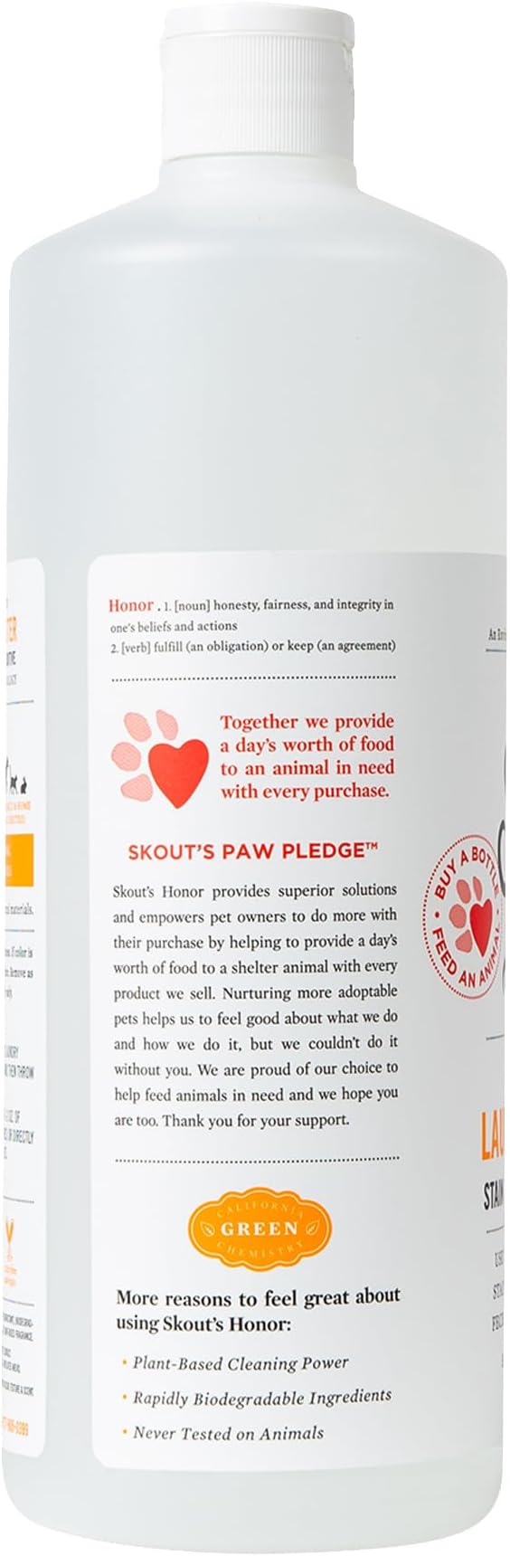 Skout's Honor Laundry Booster Stain & Odor Removal Additive - Plant-Powered Formula for Pet Bedding, Clothing, and Washable Pee Pads - Eco-Friendly & Cruelty-Free, 32 oz, 2-Pack