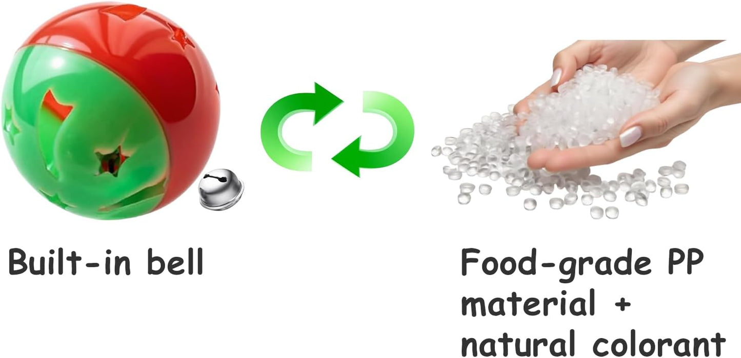 5-Pack Cat Toy Balls with Bells for Kittens and Indoor Cats, Snuggle Play (1.5'', Basic Cat Toy Set)