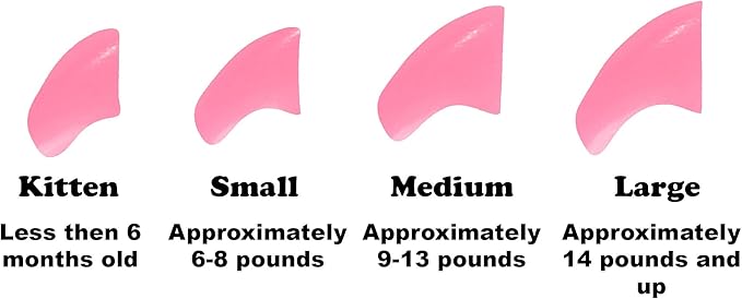 40 Pack Soft Nail Caps for Cat Claws Soft Pink Large