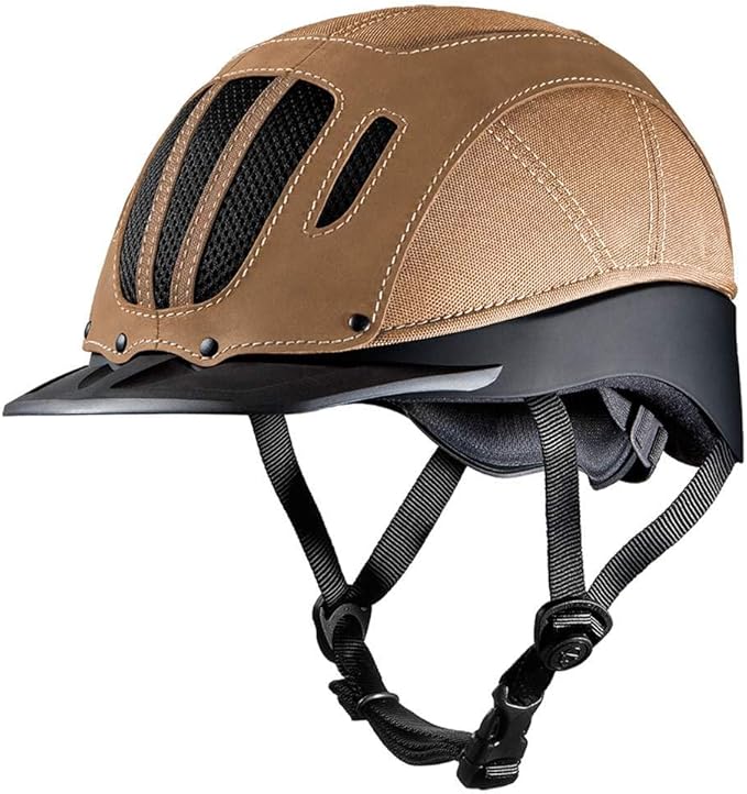 Troxel Tan Leather Sierra Riding Helmet Tan S