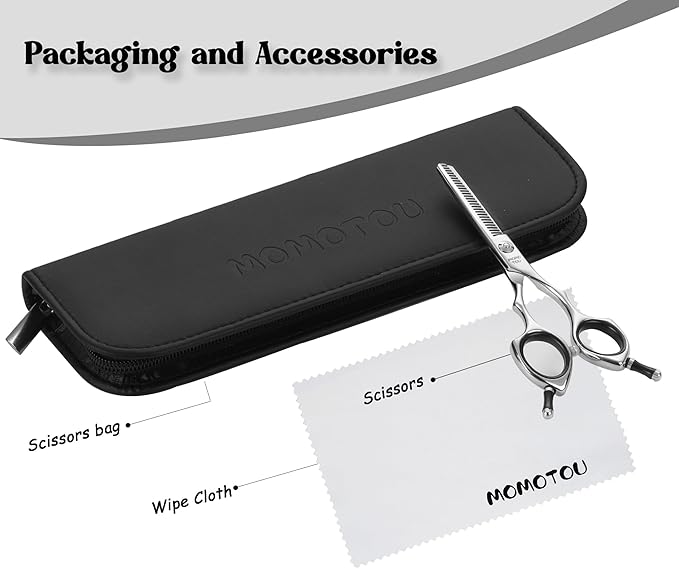 Dog Grooming Scissors 5 inch Small Thinning Scissors Super Light Professional 440C Stainless Steel Pet Shears for Trimming Face and Paws Nose Ear Easy Use.